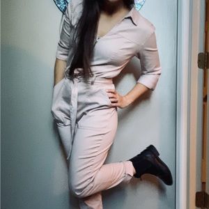 Pink jumpsuit romper